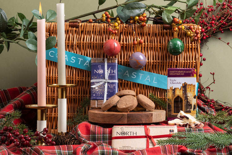 Local chocolate gift box hamper from newcastle upon tyne and the North East coast
