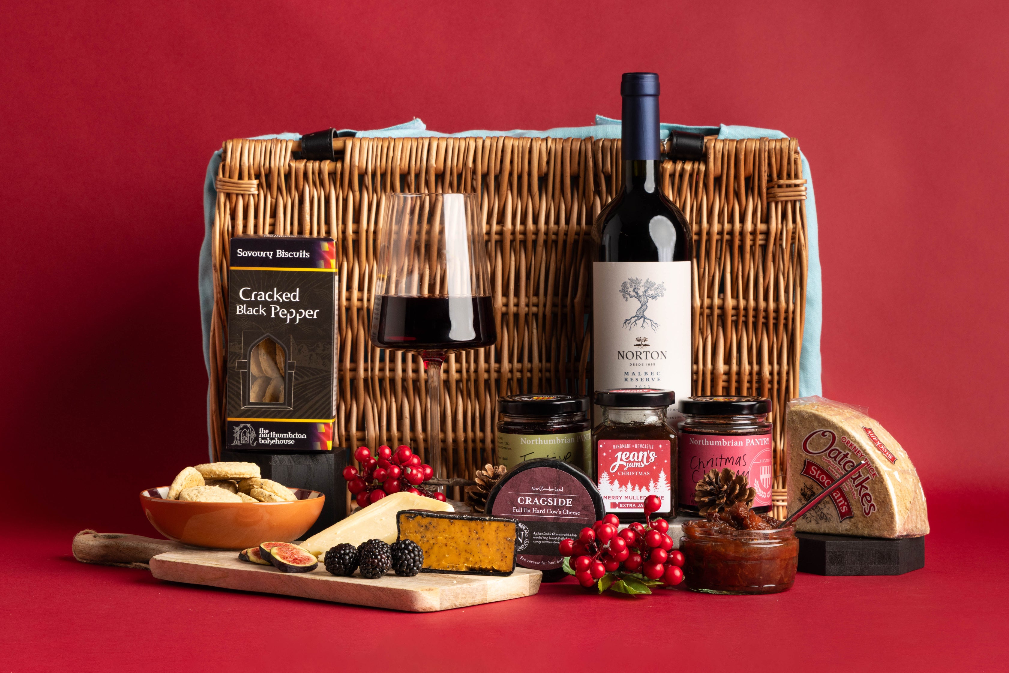 The Christmas Cheese & Wine Hamper