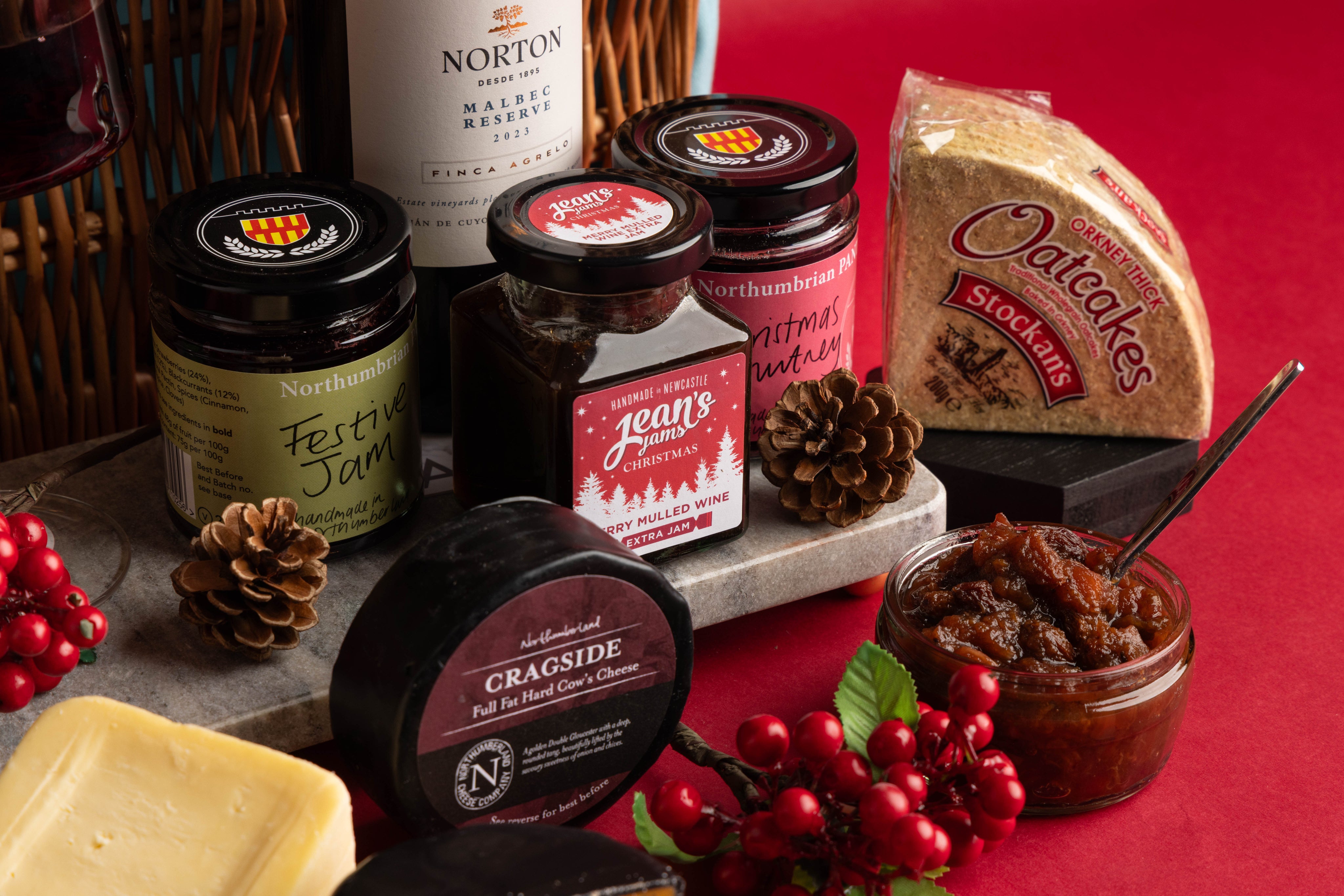 The Christmas Cheese & Wine Hamper