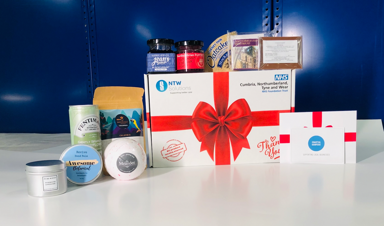 Load video: Video of Coastal Hampers delivering Corporate Gifts for the NHS