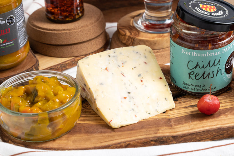 cheese and chutney from local businesses in the north east