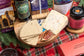 local cheese, crackers and chutney for a non-alcoholic christmas hamper 