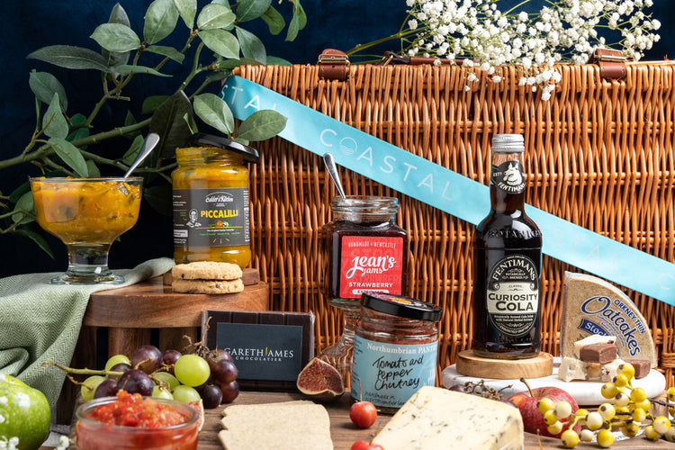 Newcastle Hamper Gift Box with products from local businesses in the north east